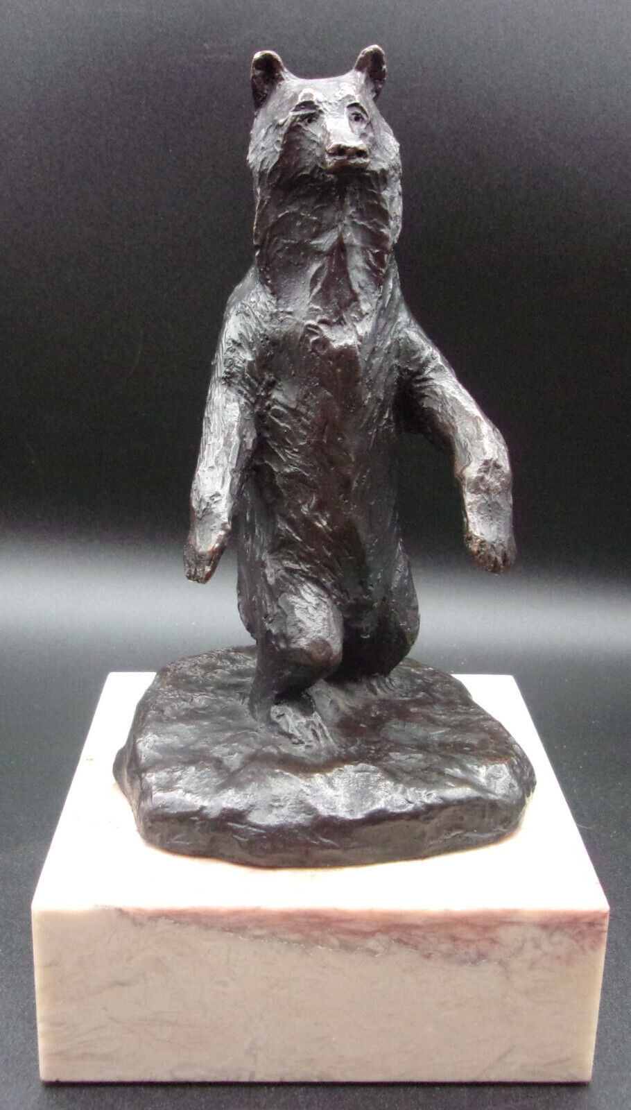 Harold Von Schmidt SIGNED Leather Slipcase Book & Bronze Bear SCULPTURE West Art Item image 2