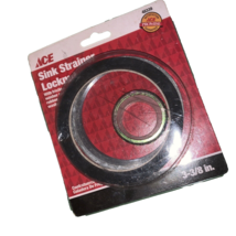 ACE kitchen Sink Strainer Locknut with friction washer &amp; rubber washer 48339 NEW - £14.09 GBP