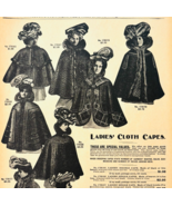 1901 Ladies Cloth Capes Reproduction Advertisement Sears Fashion Clothes... - $24.99