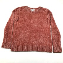 Orvis Pullover Sweater Womens S Rose Red Pink Chenille Soft Ribbed Crew Neck - £14.89 GBP