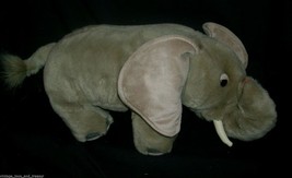 18&quot; Big 2000 Animal Planet Grey Elephant Stuffed Plush Toy Jungle Wildlife Nose - £18.70 GBP
