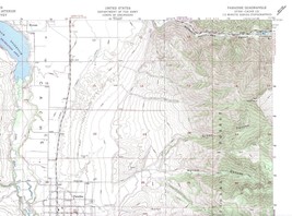 Paradise Quadrangle Utah 1986 USGS Topo Map 7.5 Minute Topographic - £18.54 GBP