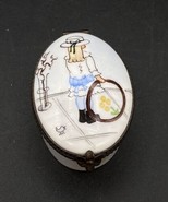 Limoges France Hinged Trinket Box For Rochard Girl Hoop Toy Betty St John - €61,60 EUR