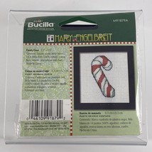 Bucilla Cross Stitch Candy Cane Kit Mary Engelbreit M91879A New &amp; Sealed w/Frame - £3.24 GBP