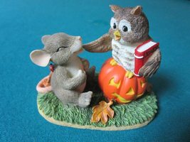 Charming Tails by Fitz &amp; Floyd Figurine What A Hoot Halloween - £20.04 GBP