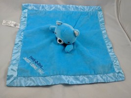 Hallmark Dayspring Blue Bear Lovey Security Blanket Jesus Loves You Stuffed toy - £7.06 GBP