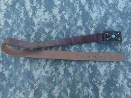 Unbranded Faux Leather Brown Adjustable Unisex Adult Belt 31817 - £12.73 GBP