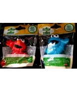 New Sesame Street Friends Lot of 2 Figures Elmo &amp; Cookie Monster - £8.89 GBP