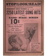 STOP! LOOK! READ! Song Hits Magazine #44 (1930's) - $14.84