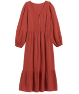 Old Navy Long Sleeve Fit &amp; Flare Tiered Midi Sienna Dress - $27.14 CAD+