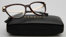 New Versace MOD.3271 108 Havana Eyeglasses Frame 54-16-140mm B40mm Italy - £103.42 GBP
