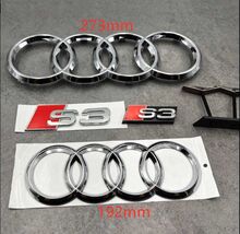 Chrome Audi 273mm Front Rings  192 Rear Rings  S3 Rear Emblem  S3 Grille... - $84.99