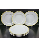 6 Williams Sonoma Brasserie Yellow Dinner Plate Set Vintage 11&quot; Dishes J... - $247.37