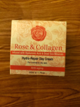 Rose &amp; Collagen Infused With Hyaluronic Acid &amp; Dead Sea Minerals Day Cream - £25.41 GBP