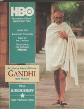 ORIGINAL Vintage Sep 1984 HBO Guide Magazine Gandhi Big Chill - £23.26 GBP