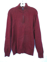 Tricots St Raphael Quarter-Zip Sweater Sherpa Lined in Collar Men&#39;s Size Large - £24.96 GBP
