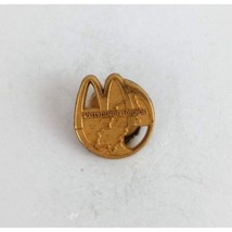 Vintage Pittsburgh Region Gold Tone McDonald&#39;s Employee Lapel Hat Pin - $10.19