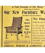 Jordan Marsh Co Morris Chair 1894 Advertisement Victorian Furniture ADBN1i - £13.74 GBP
