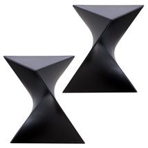 LeisureMod Randolph 17&quot; Modern Stackable Side Table Versatile Triangular... - $122.50+