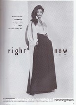 1993 Claude Montana Gown Bloomingdales Helena Christensen Vintage Print ... - £4.56 GBP