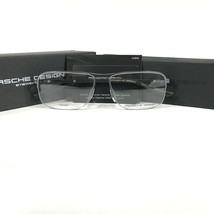 Porsche Design Eyeglasses Frames P8317 D Black Blue Square Half Rim 56-1... - £66.90 GBP
