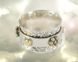 HAUNTED SPINNING RING MAGNIFY YOUR POWER GOLDEN ROYAL COLLECTION OOAK MAGICK - $554.89 CAD
