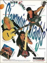 Slammin' Gladys Washburn EA36 Acoustic B200 Bass LS93 Guitar 1992 ad print - $4.23