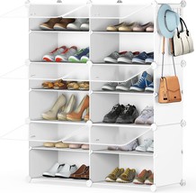 Shoe Storage, 6-Tier Shoe Rack Organizer For Closet 24 Pair Shoes, And H... - $48.96