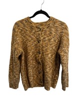 Madewell Womens Sweater Brown Space-Dyed Winstead Cardigan Button Front Size S - £22.05 GBP