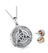 Locket Celtic Locket Necklace That Holds Pictures Keep - £125.56 GBP