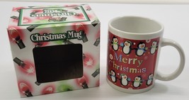 N) It&#39;s in the Bag! Merry Christmas Penguin Holiday Coffee Mug - $5.93