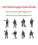 1/48 WWII Overlord Fallschirmjäger Early War Set of 8 Figures Resin Kit - $49.40
