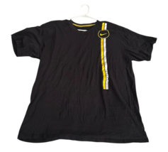 Nike Live Strong Shirt Men 2XL Black Gold Logo Short Sleeve Running Live... - $25.59