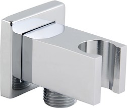 Kelica 558625 Solid Brass Wall Mount Handheld Shower Bracket, Polished Chrome - £29.05 GBP