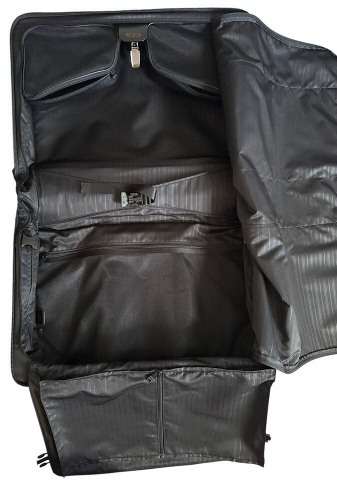 TUMI Alpha 22” Rolling Garment Bag Travel Luggage 22033DH Black Ballistic Nylon Item image 12