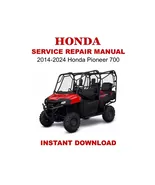 2014-2024 Honda Pioneer 700 Service Repair Manual - €14,75 EUR