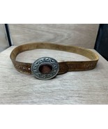 Leather Texas Alamo Leather Belt With Agate 28-32 - $54.16 CAD