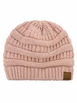 Sequin Indie Pink - Beanie New Women Slouchy Knit  Thick Cap Unisex - £19.16 GBP
