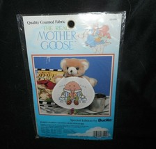 Vintage Bucilla Counted Cross Stitch Baby Humpty Dumpty Baby Bib Kit 63490 - £22.02 GBP