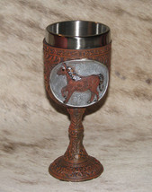 TRAIL OF PAINTED PONIES Carved In History Goblet~7&quot;x3x3&quot;~Removable Stain... - $28.93