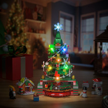 Christmas Tree with LED Lights Model Building Blocks Set Festival Toys Xmas Gift - £22.40 GBP