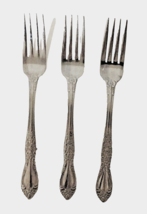 Oneida Northland Carolina Set of 3 Dinner Forks Stainless Korea 7.25&quot; - £5.00 GBP