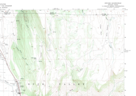 Owyhee, Nevada-Idaho 1971 Vintage USGS Topo Map 7.5 Quadrangle Topographic - £19.17 GBP