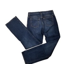 Old Navy Straight Blue Jeans Built-In Flex Sz 14 Husky Adjustable Waist L28.5 - $11.39