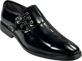 Men&#39;s Black Patent Slip-on Formal Wedding Dress Shoes SZ 10 - £39.61 GBP