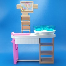 Barbie Face Mask Spa Day Playset Shop Stand And Bowls Only GJR84 Missing... - $10.39