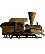 Train Engine Car Handmade C1960-70 MCM Antique Metal Music Box Metalwork SS - €29,48 EUR