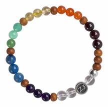 Chakra Balancing Bracelet - Luxury Multi Gemstone Bracelet (Bckabal) - £103.01 GBP