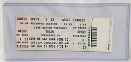 TRAIN - ORIGINAL 2016 UNUSED WHOLE FULL CONCERT TICKET - $15.00