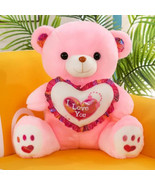 Mother&#39;s Day Glowing Led Teddy Bear Soft Plush Toy All Occasions-PINK - £15.70 GBP